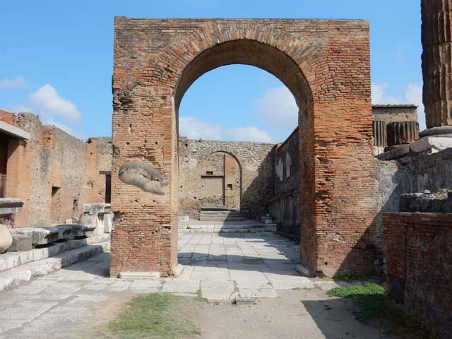 Arch of Augustus. May 2006. North and west sides.