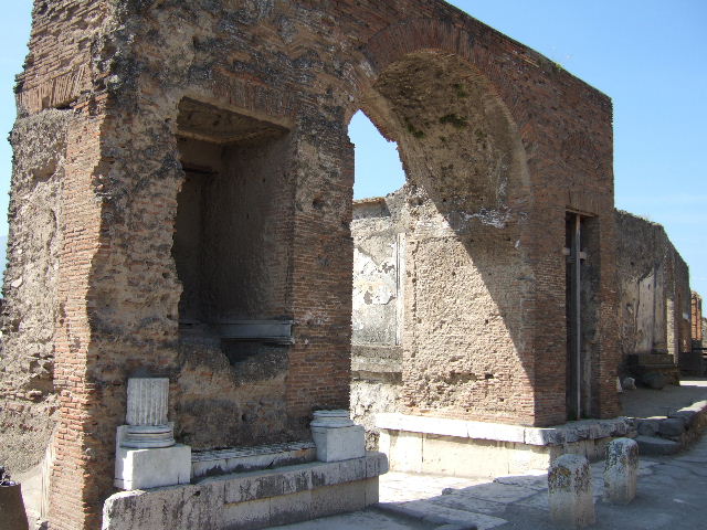 Fountain in Arch at NE corner of Forum