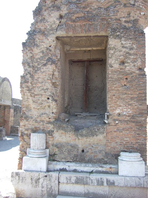 Fountain in Arch at NE corner of Forum