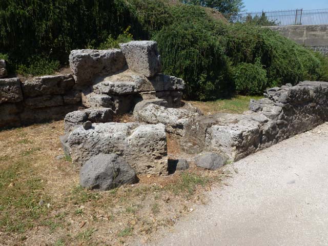 Sarnus Gate or Porta Sarno - and modern railway bridge