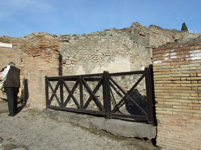 I.2.13 Pompeii. December 2007. Looking east towards remains of cistern belonging to I.2.15.