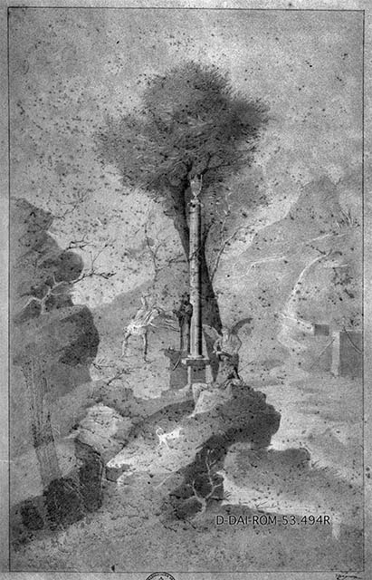 I.2.17 Pompeii.  March 2009.  Room 9.  Cubiculum.  Painted plaster decoration.