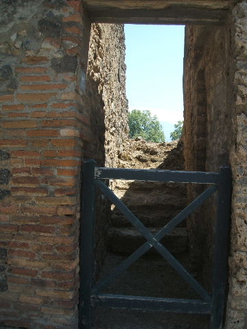I.3.17 Pompeii. September 2010. Looking up steps from entrance doorway. Photo courtesy of Drew Baker.