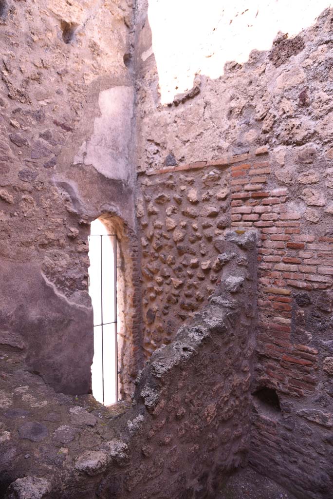 I.4.26 Pompeii. October 2019. North-west corner of small room, area of steps to upper floor.
Foto Tobias Busen, ERC Grant 681269 DCOR.
