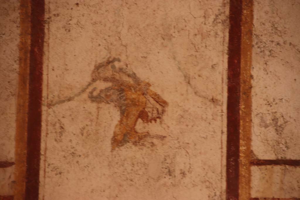 I.6.7 Pompeii. September 2019. Detail from centre of north wall. Photo courtesy of Klaus Heese.