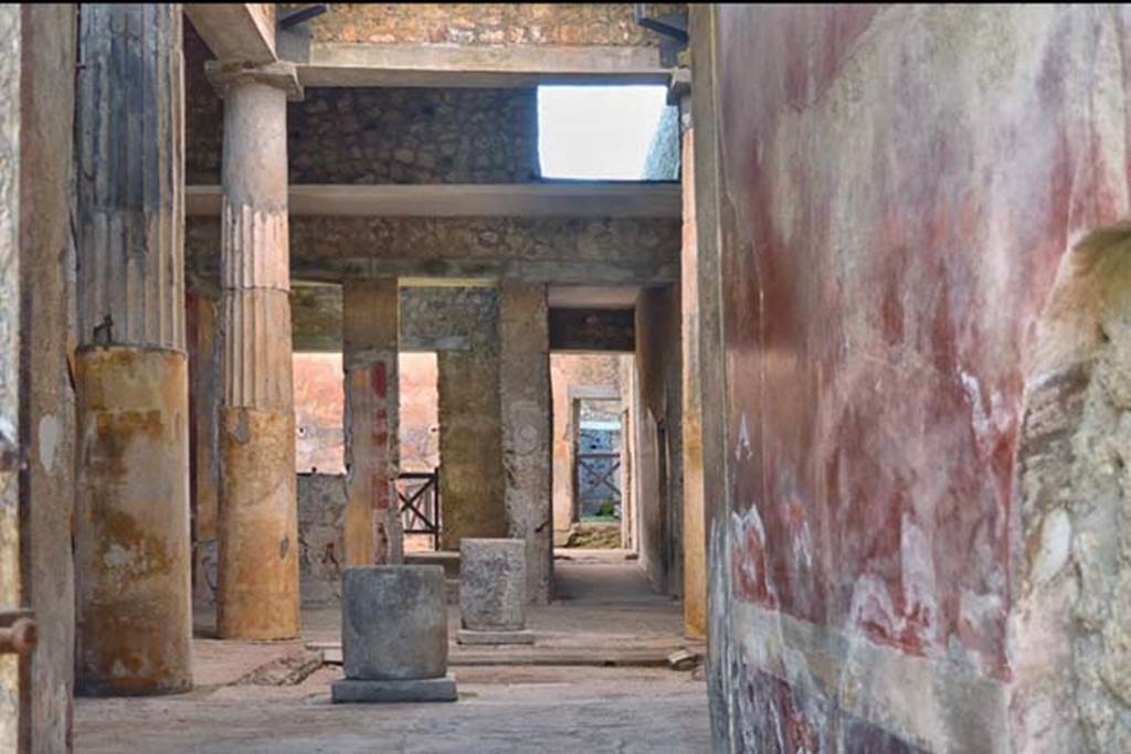 I.6.15, Pompeii. April 2018. Looking towards atrium, from entrance corridor. Photo courtesy of Ian Lycett-King. Use is subject to Creative Commons Attribution-NonCommercial License v.4 International.
