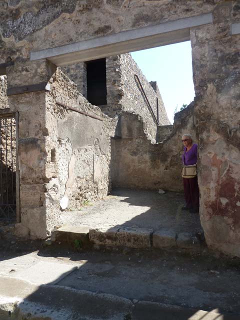 I.10.6 Pompeii. December 2007. East wall of workshop.