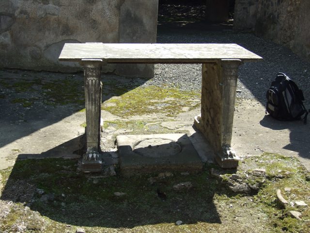I.10.7 Pompeii. March 2009. Room 4. Atrium. South east corner.
