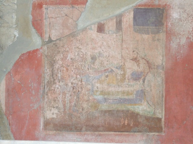 I.10.7 Pompeii. March 2009. Room 5, recess on east wall in south-east corner.

