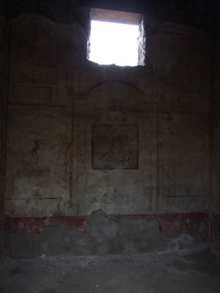 I.11.6 Pompeii. March 2009. Room 4. Painted east wall with window.