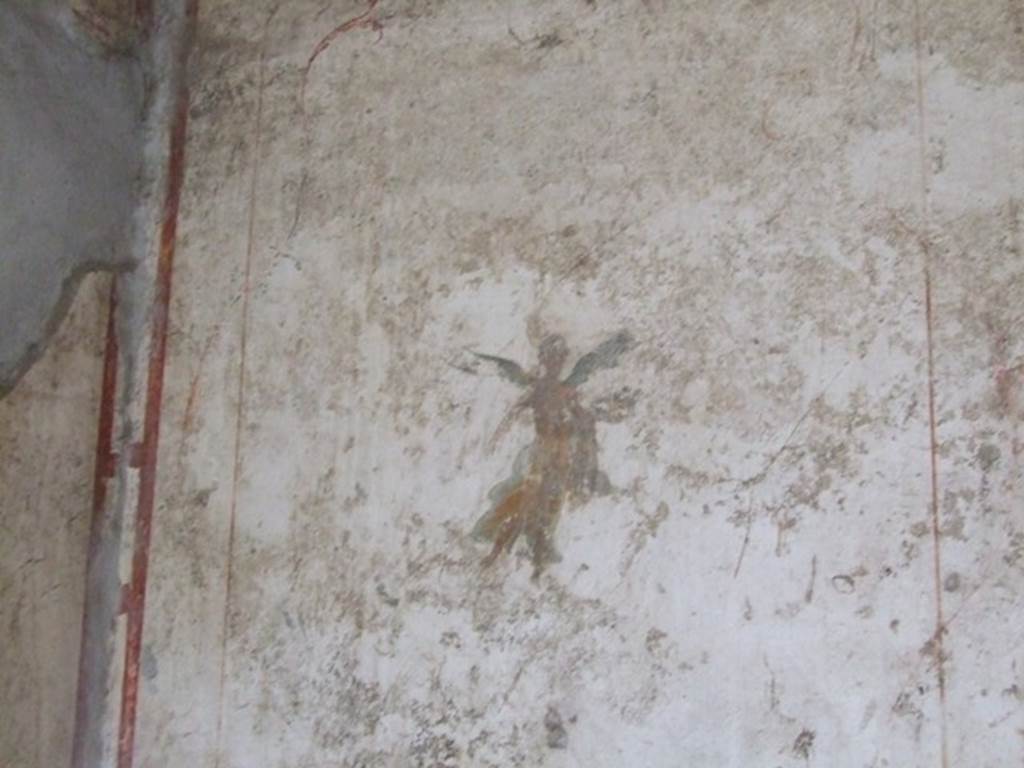 I.11.6 Pompeii. March 2009. Room 4, painted flying figure, from north end of east wall.