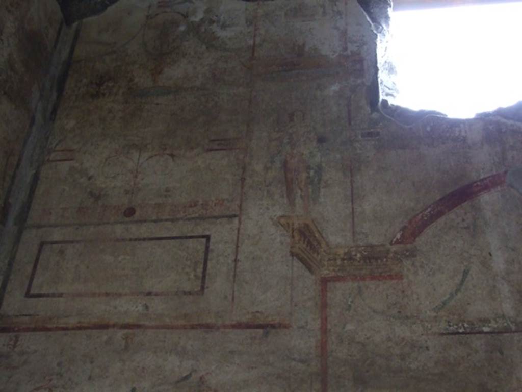 I.11.6 Pompeii. March 2009. Room 4, wall painting from north end of east wall. 