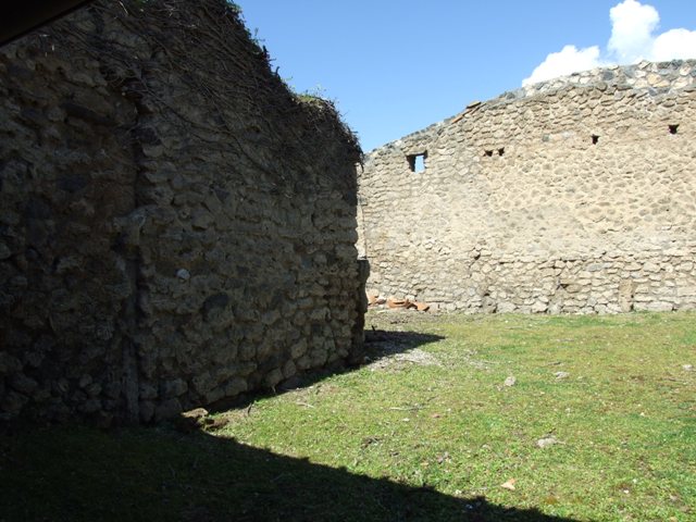 I.12.8 Pompeii. March 2009. Room 13. Rear garden. Looking east.