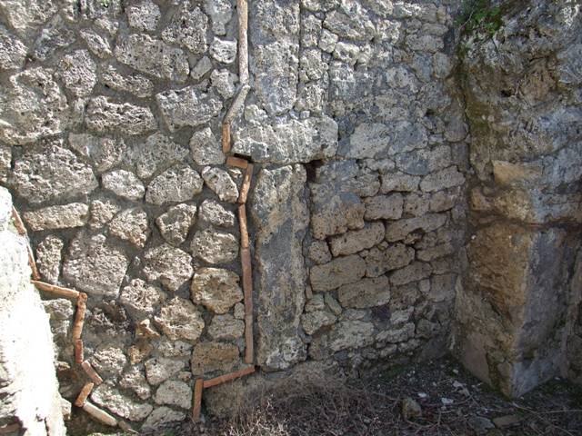 I.12.15 Pompeii. March 2009. Doorway to room 7 in north wall of room 5.