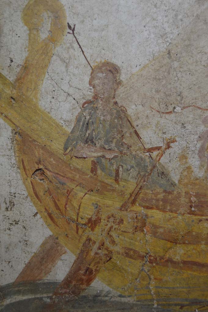 I.13.9 Pompeii. March 2019. Detail showing Venus on a boat.    
Foto Taylor Lauritsen, ERC Grant 681269 DCOR.
