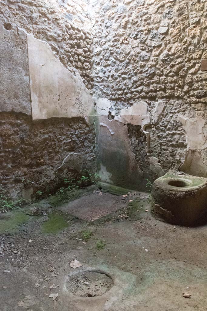 I.14.15 Pompeii. January 2019. North-east corner and east wall of a room on north side of bar-room.
Photo courtesy of Johannes Eber.

