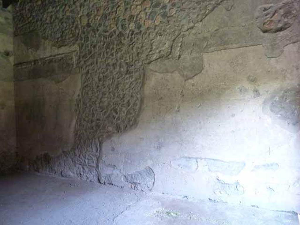 I.15.3 Pompeii. May 2010. East wall of triclinium 1.