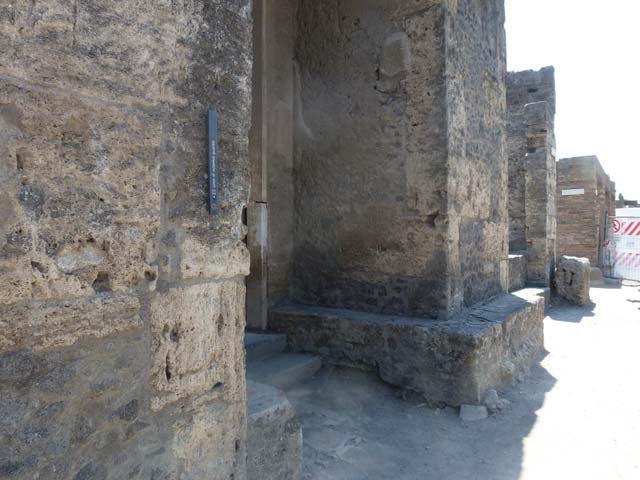 II.2.2 Pompeii.   December 2005. Cast of door on west side with nails.  
