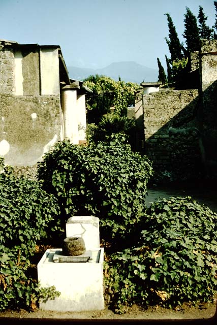 II.2.2 Pompeii. Room 1. Atrium. December 2005.
Doorway to room 4 on right and entrance to garden area on left.