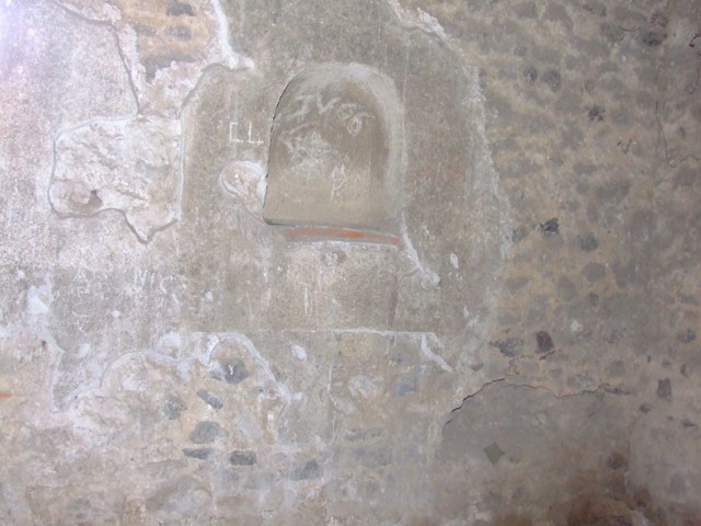 II.3.3 Pompeii. March 2009. Room 16, East wall. Niche.
