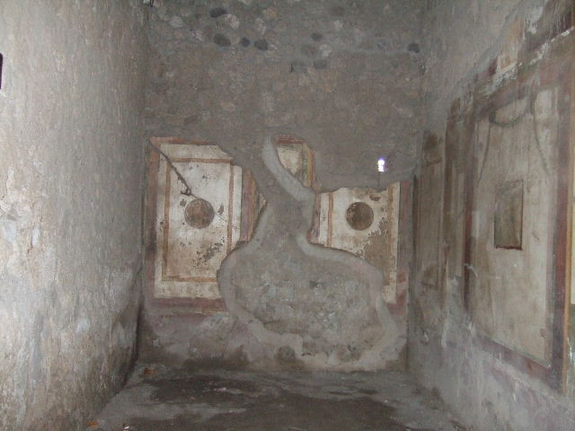 II.3.3 Pompeii. March 2009. Room 2, south wall of atrium, with doorway to room 11.