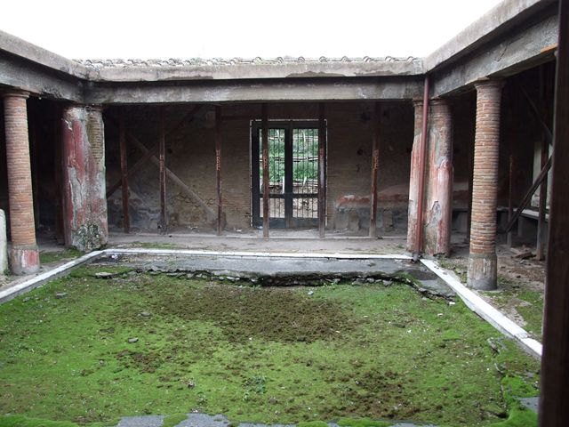 II.4.6 Pompeii. December 2006. Looking south across Baths portico