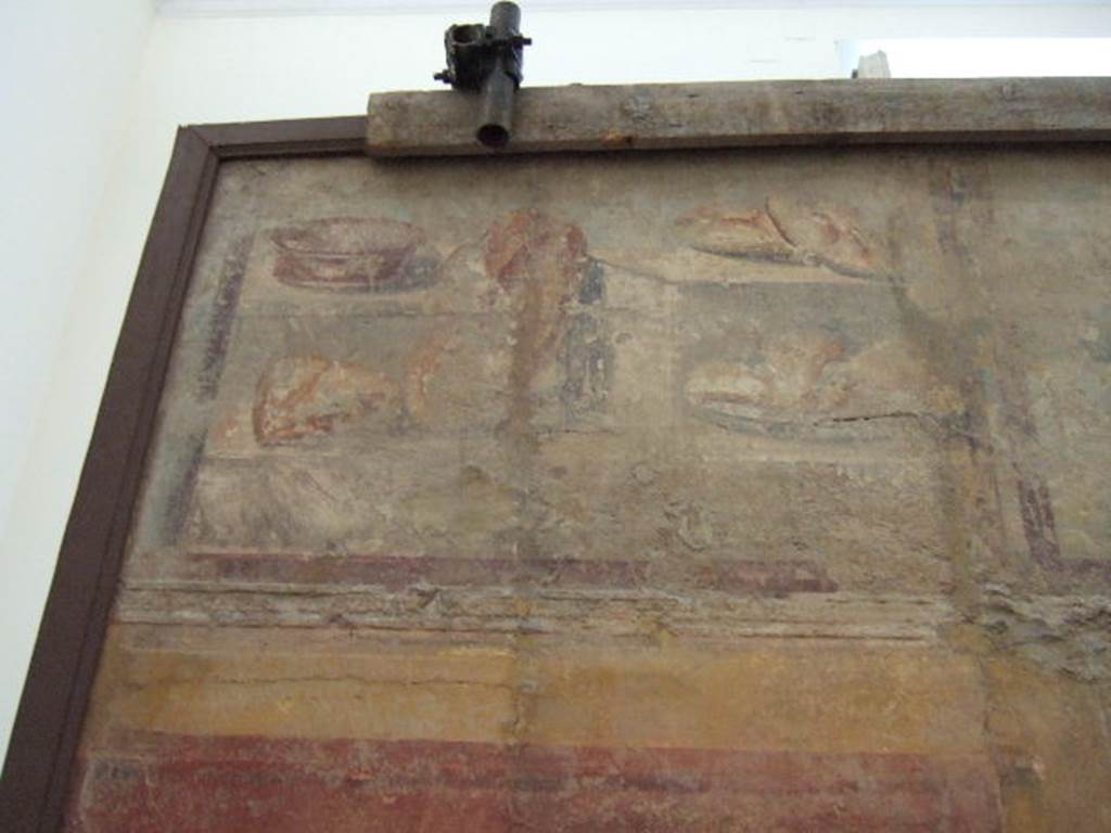 II.4.10 Pompeii. Detail of Wall from Tablinum of Praedia di Giulia Felice (Julia Felix).  Now in Naples Archaeological Museum. Inventory number 8598.

