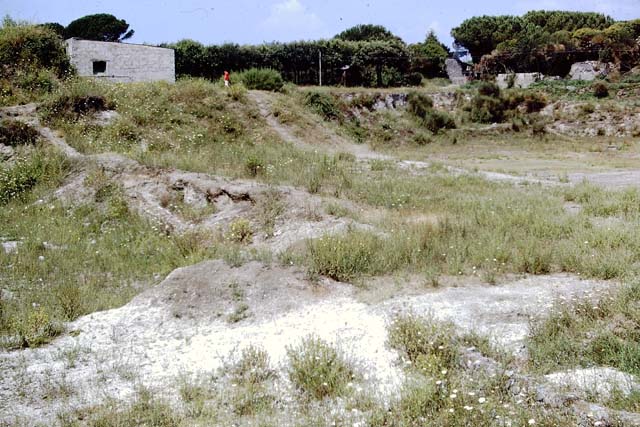 II.6 Pompeii. September 2005. Amphitheatre, central west side double staircase.