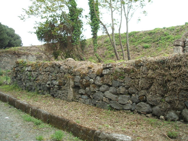III.10.2 Pompeii. May 2006.  Site of Entrance, now blocked with modern wall.