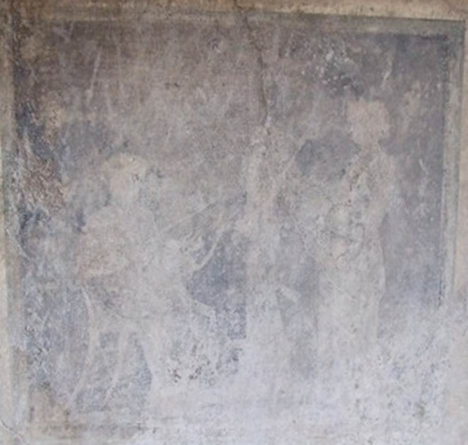 V.2.4 Pompeii. December 2007. Room 17, centre of east wall. Painting recorded by Schefold as Pindar and Corrina.
See Schefold, K., 1962, Vergessenes Pompeji. Bern: Francke. (T. 58,2).

