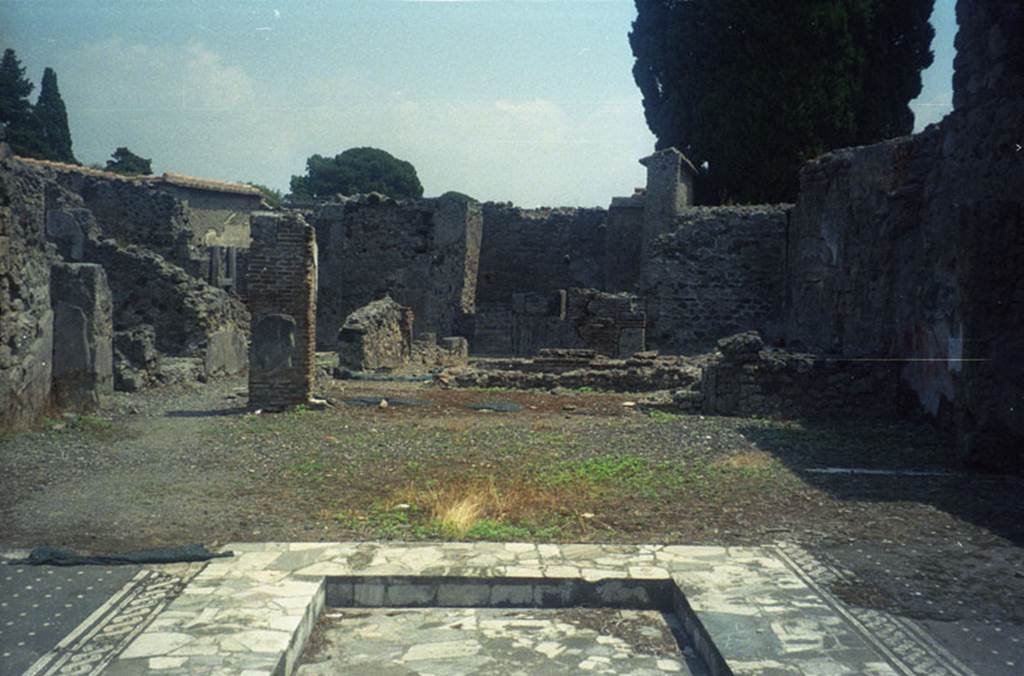 VI.1.7 Pompeii. July 2011. Looking east across atrium. Photo courtesy of Rick Bauer.