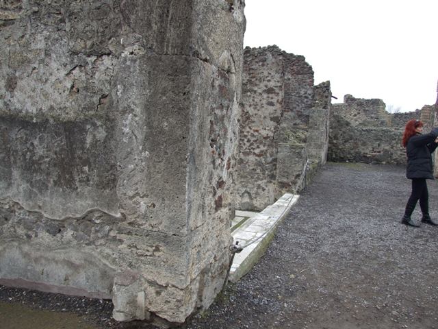 VI.6.1 House of Pansa. December 2007. Room 13 on west side of the peristyle.