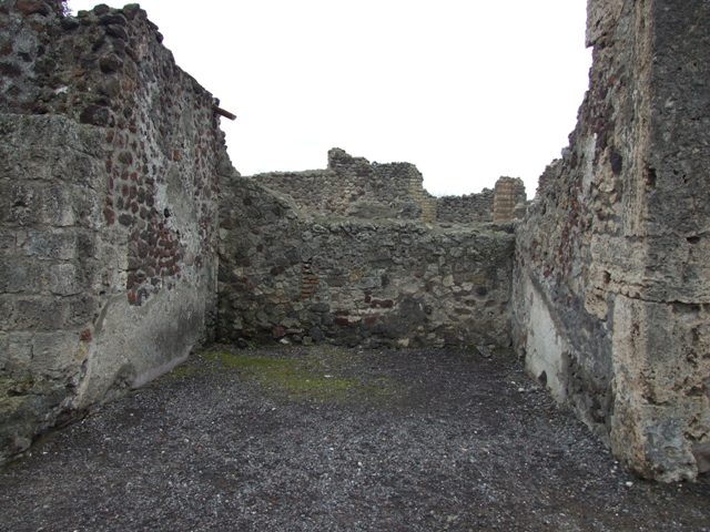 VI.6.1 Pompeii. December 2007. Room 14, looking through doorway in north wall, leading to room 15.