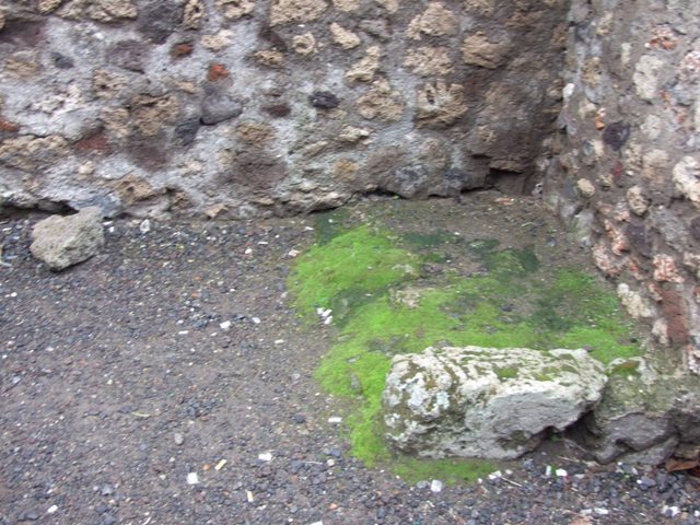 VI.6.1 Pompeii. December 2007. Room 18, looking north along corridor leading to kitchen garden area.