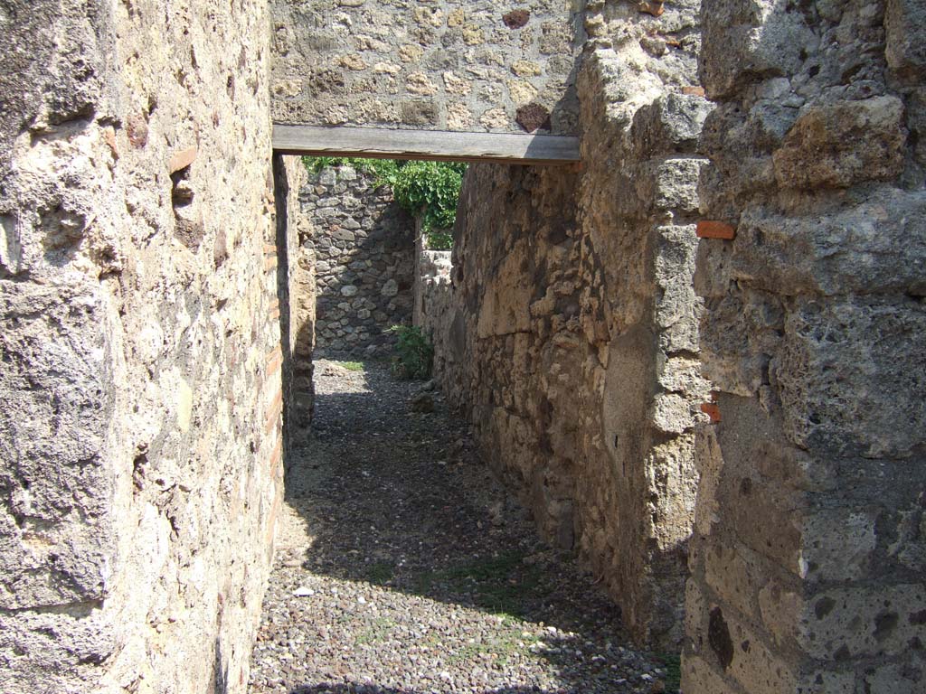 VI.7.3 Pompeii. September 2005. Corridor leading to garden.