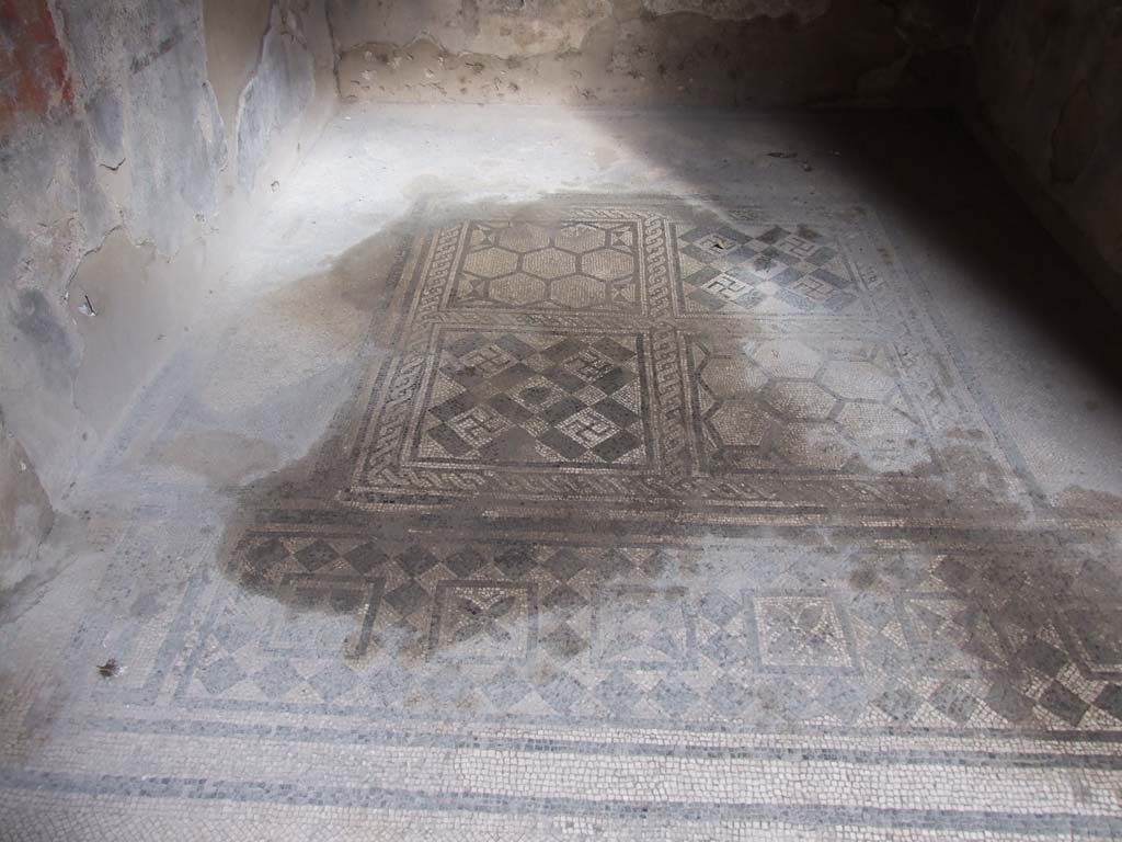 VI.8.5 Pompeii. March 2009. Room 4, looking east across mosaic floor in ala.