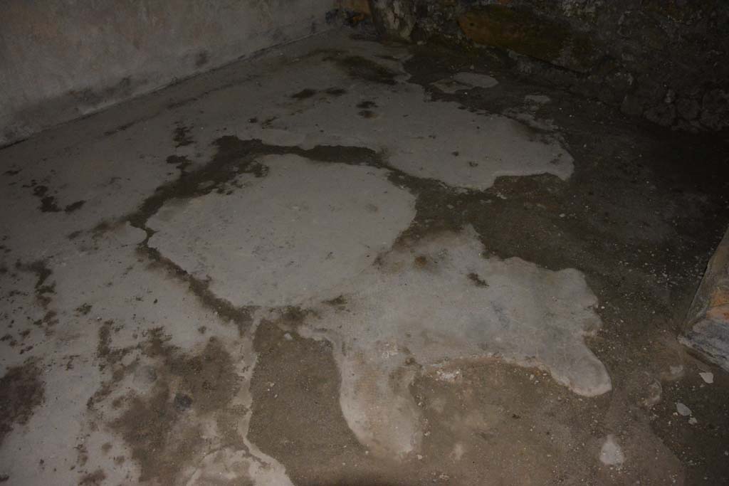 VI.11.10 Pompeii. October 2017. Room 44, site of small mosaic (emblema) of cock-fight from centre of flooring.
Foto Annette Haug, ERC Grant 681269 DCOR
