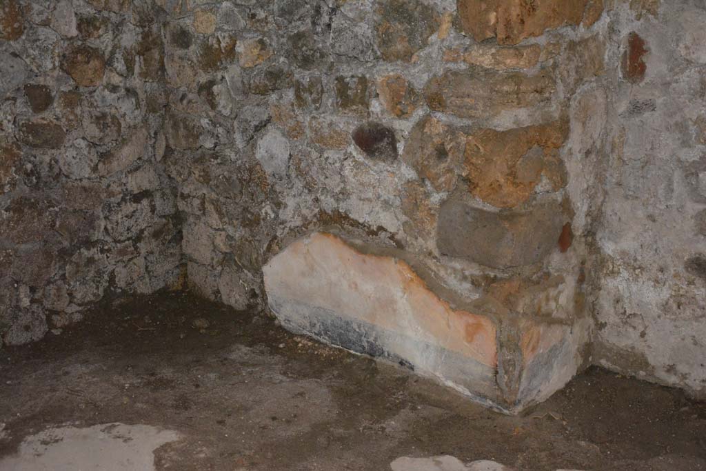 VI.11.10 Pompeii. December 2017. Room 44, detail from lower east wall.
Foto Annette Haug, ERC Grant 681269 DCOR
