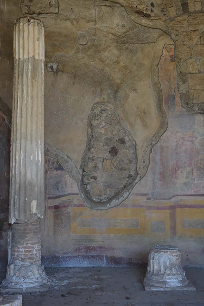 VI.11.10 Pompeii. November 2017. Room 43, north wall towards west end.
Foto Annette Haug, ERC Grant 681269 DÉCOR
