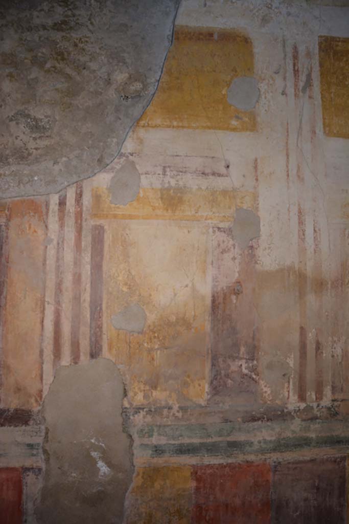 VI.11.10 Pompeii. December 2017. Room 45, detail from centre of south wall.
Foto Annette Haug, ERC Grant 681269 DÉCOR
