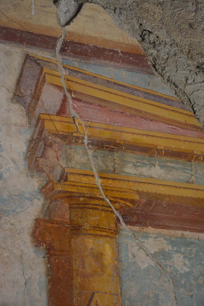 VI.11.10 Pompeii. November 2017. Room 43, detail from upper centre of east wall at south end
Foto Annette Haug, ERC Grant 681269 DÉCOR

