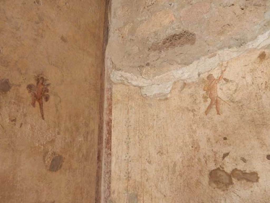 VI.15.1 Pompeii. May 2017. Painted panel of ducks from south end of east wall. 
Photo courtesy of Buzz Ferebee.

