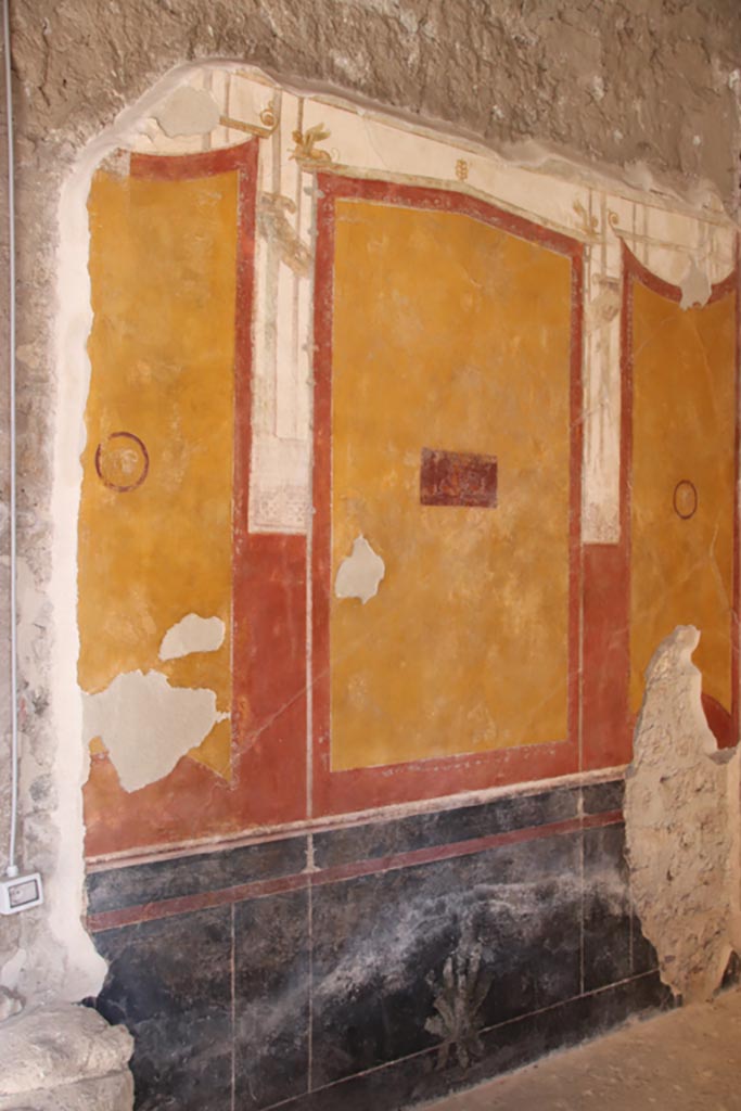 VI.15.1 Pompeii. January 2017. Detail of painted decoration from upper south wall of south ala.
Foto Annette Haug, ERC Grant 681269 DÉCOR.
