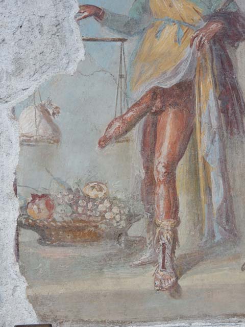 VI.15.1 Pompeii. May 2017. Detail of the basket of fruit. Photo courtesy of Buzz Ferebee. 