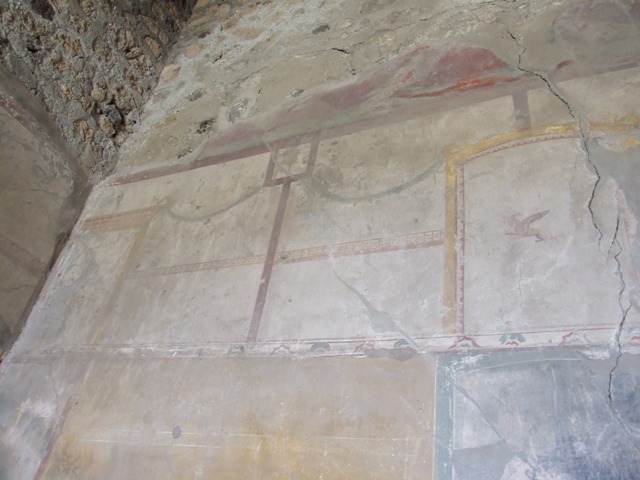 VI.16.27 Pompeii.  March 2009.  Small cupboard or recess, under stairs to upper floor.
