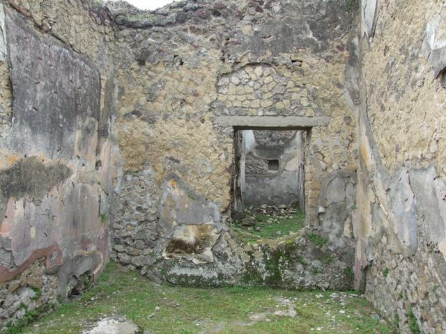 VII.2.14 Pompeii.  March 2009. Underground cellars at entrance to two rooms on north side of corridor.