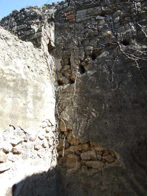 VII.2.18 Pompeii.  March 2009. Doorway to Room 13. Cupboard.
