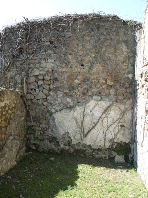 VII.2.20 Pompeii. March 2009. Room 20, west wall area of kitchen and latrine.