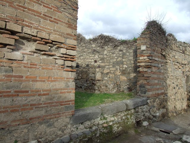 VII.2.40 Pompeii.  December 2007.  North wall.