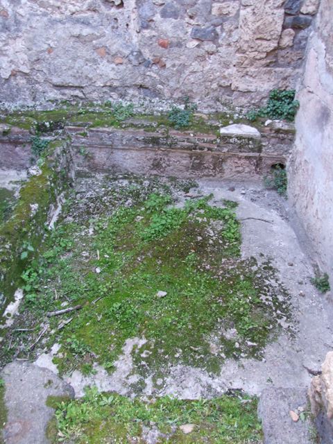 VII.4.31 Pompeii. March 2009. Room 32, at front, with Doorway into Room 33. Looking west.
